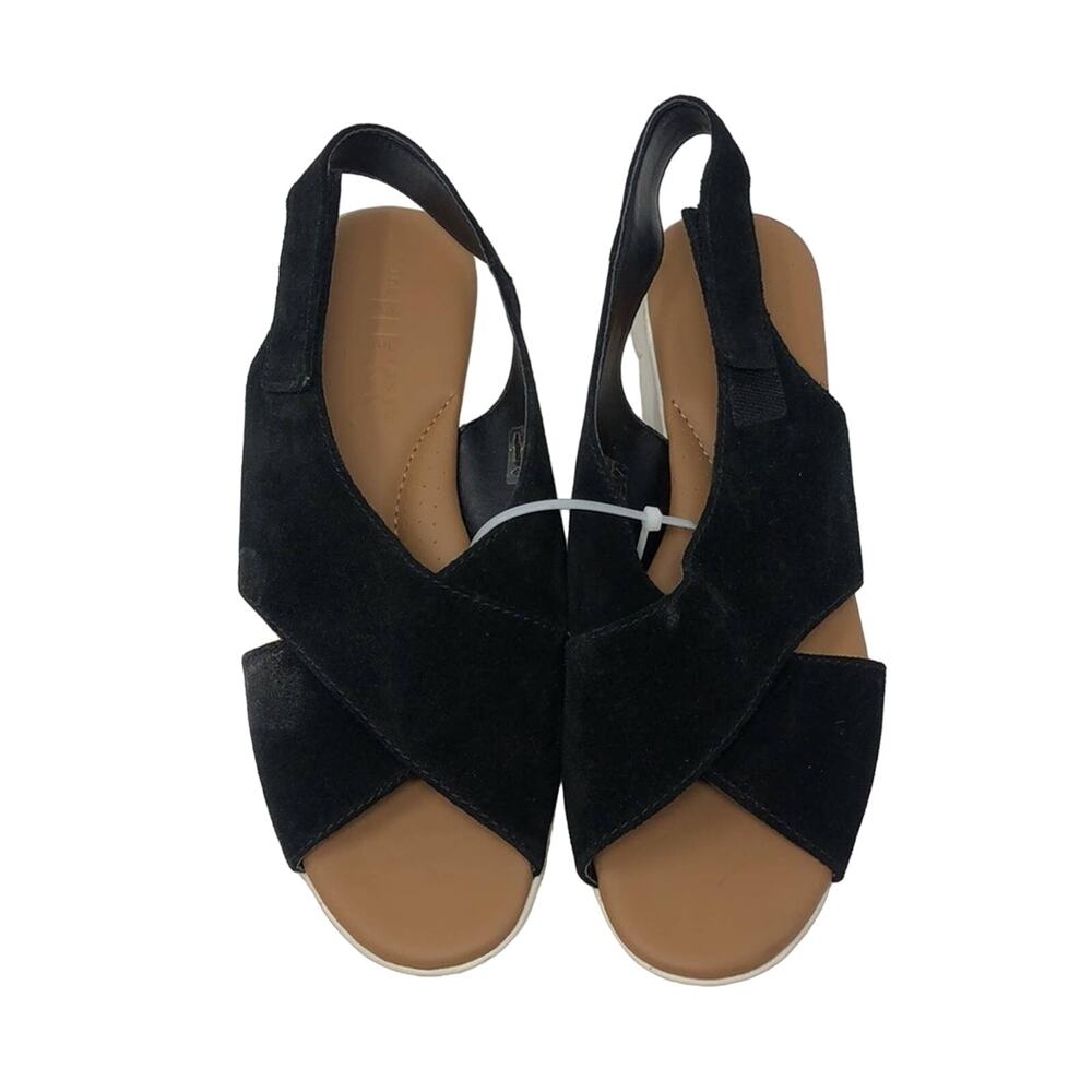 The Flexx Capri Slingback Sandals Black Suede NWOT